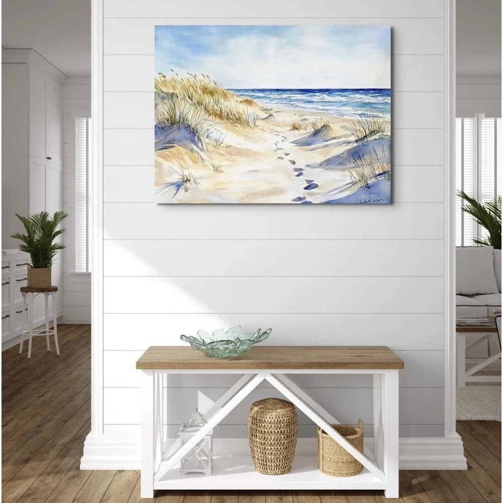 Coastal Dune Path Canvas Print - 11 tall x14 wide